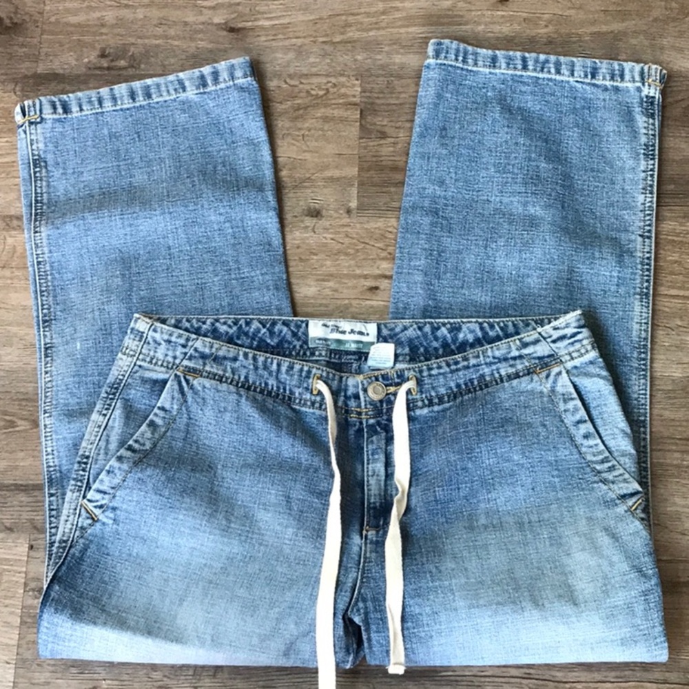 Old Navy At Waist Tie Cropped Jeans P39